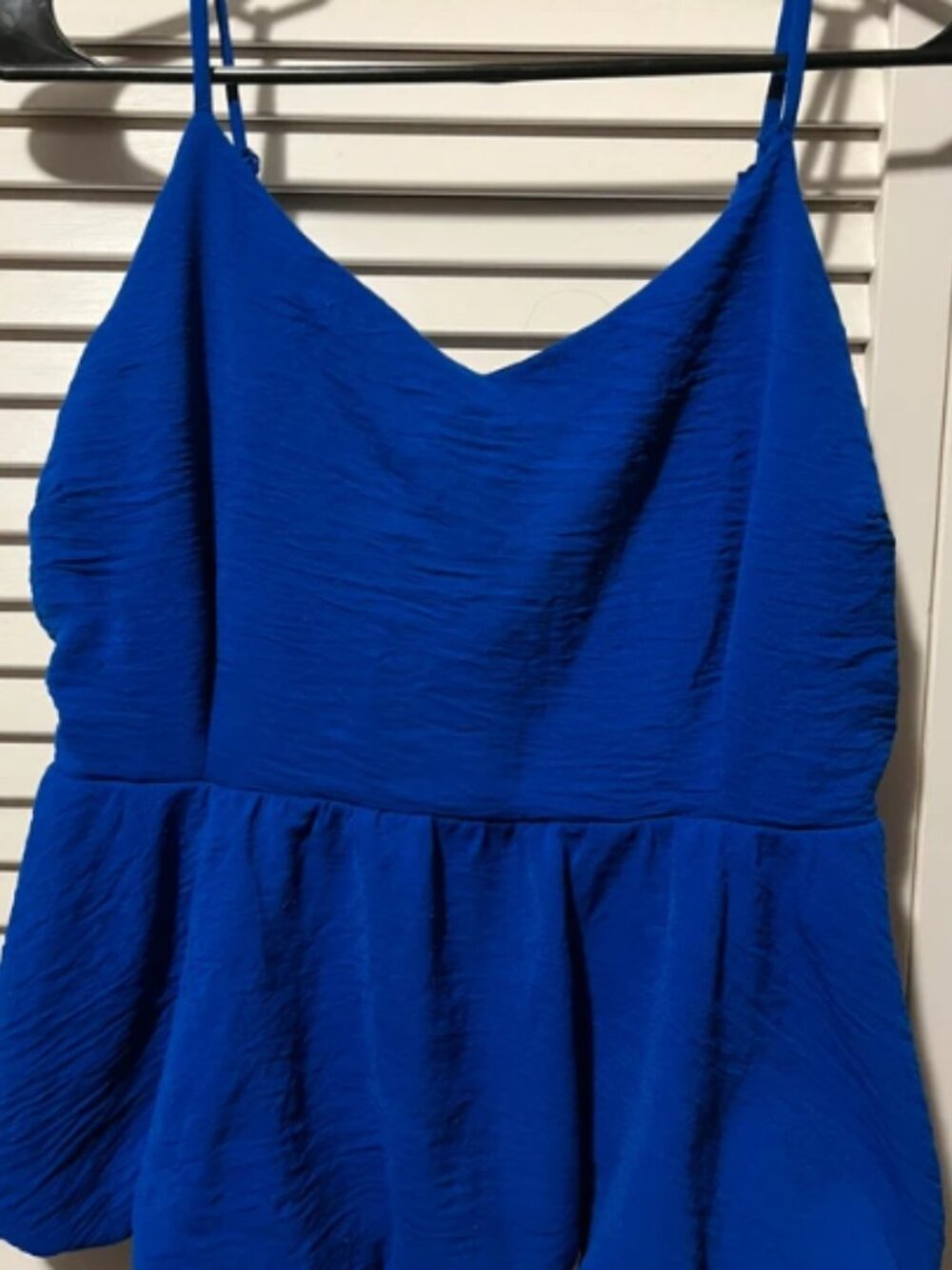 Blue Tank Top Blouse